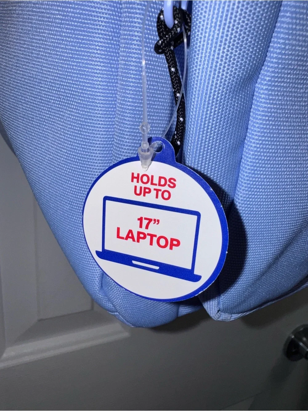 Champion Estate Kids Backpack in Blue with Pink Handle Holds up to 17” Laptop